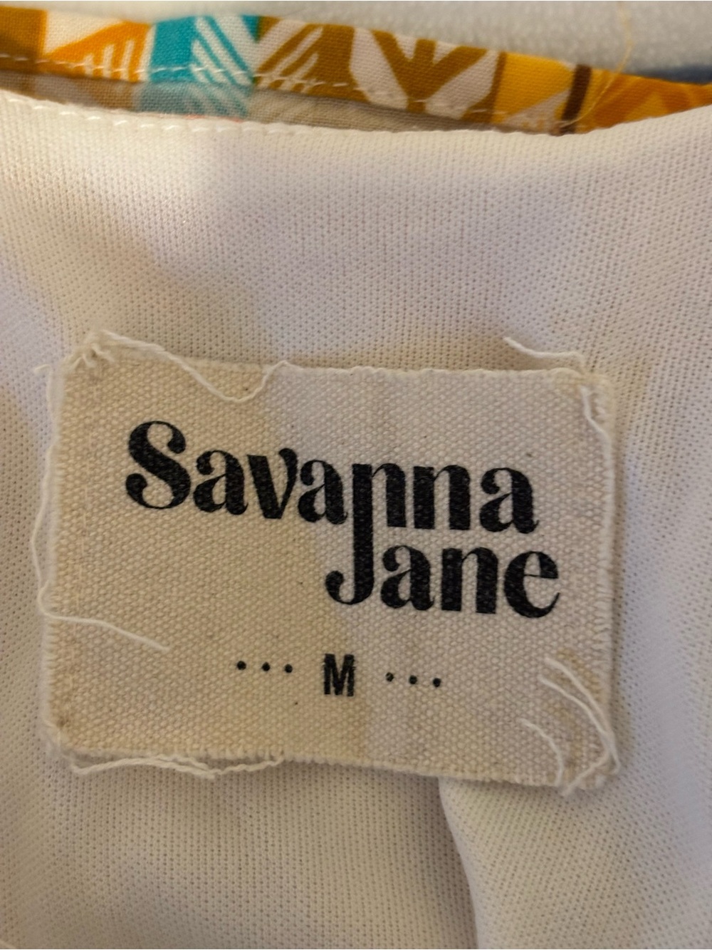 Savanna Jane Embroidered Boho Swing Cami Tank Top Medium Aztec Tribal Print - Picture 2 of 8